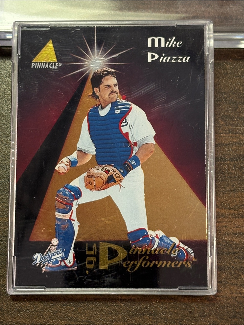 Mike Piazza 1995 pinnacle performers baseball card